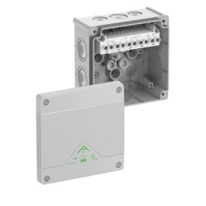 SPELSBERG - Abox 060-6² -boite de dérivation IP66/IK07 gris avec borne à vis 5P 6² L127xl127 - 80642001