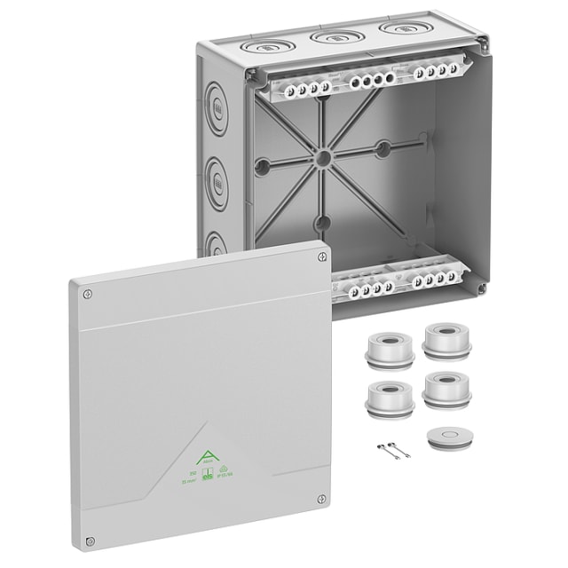 SPELSBERG - Abox 350-35² -boite dériv. IP66/IK07 gris avec borne à vis 5P 35² L252xl252xh120 - 83542001 SPELSBERG - Abox 350-35² -boite dériv. IP66/IK07 gris avec borne à vis 5P 35² L252xl252xh120 - 83542001