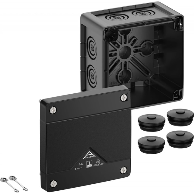 SPELSBERG - Abox Pro 040-L - boite dériv. IP69/IK09 noir vide 4² SPELSBERG - Abox Pro 040-L - boite dériv. IP69/IK09 noir vide 4²