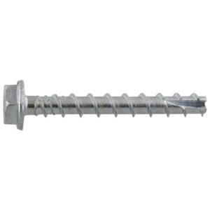 Vis béton Tapcon 6x50 15 tête hexagonale en acier zingué