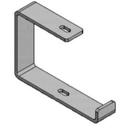 Détails visibles de Étrier en C acier zingué électrolytique 200 mm pour Etrier de console
