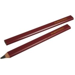 Crayon de charpentier rouge, configuration visible