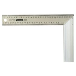 Détails visibles de Équerre de menuisier inox graduée 400x200 mm pour Mesure, traçage et marquage