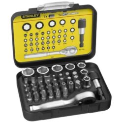 STANLEY - Jeu d'embouts Expert Pro 1/4'' - Cliquet (40 pcs) - 1-13-906