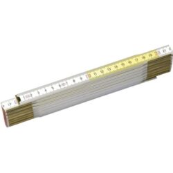 STANLEY - Mètre Pliant 2m - 15mm Jaune/Blanc - 0-35-458