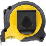 Mètre ruban compact jaune et noir 5 m x 25 mm avec boîtier antichoc et verrouillage Control Lock