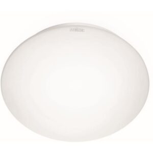 Plafonnier LED rond blanc 9W 4000K avec détecteur HF IP44