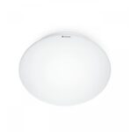 STEINEL - RS16L lampe à détection HF plafond/mural châssis plastique/verre opale IP44 - 738013