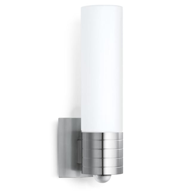 Applique murale STEINEL L260 007874 Applique murale extérieure LED blanche avec base inox et détecteur de mouvement intégré