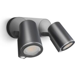 STEINEL - Steinel spot extérieur DUO sensor anthracite GU10 7