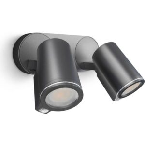 STEINEL - Steinel spot extérieur DUO sensor anthracite GU10 7