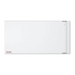 Convecteur électrique blanc mural avec commande latérale et grille supérieure