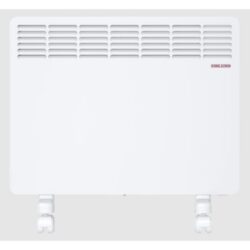 Convecteur électrique blanc sur pied 1500 W avec grille supérieure et pieds réglables