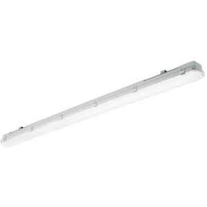Réglette étanche LED 1500 mm IP66 4000 lm corps blanc transparent
