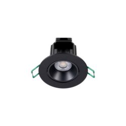 Détails visibles de Spot encastrable aluminium noir 760 lm 3CCT IP44 pour Spots encastrés