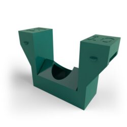 Clip à encliqueter pour écrou carré M10, configuration visible