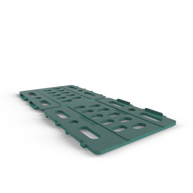 Schletter Plaque d’espacement crochet toit Plaque d’espacement verte pour crochet de toit 2,5 5 mm avec perforations oblongues