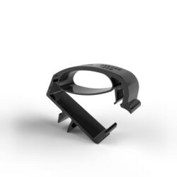 Clip de fixation câble pour profil solaire, configuration visible