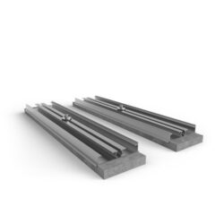Support de lestage aluminium pour toiture, dimensions 550 x 114 x 53,7 mm