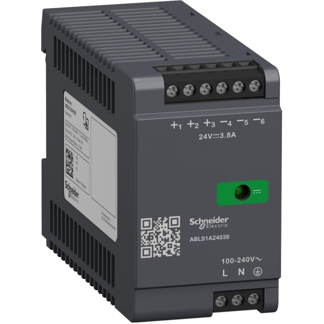 Schneider Automation - Alimentation régulée 1~ 24V 3.8A optimisée - ABLS1A24038 Schneider Automation - Alimentation régulée 1~ 24V 3.8A optimisée - ABLS1A24038