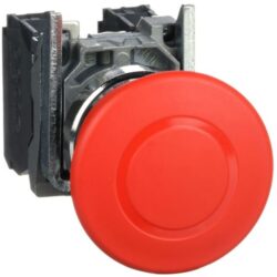 Schneider Automation - Arrêt d'urgence rouge Ø22 - coup-de-poing Ø40 - pousser-tirer - XB4BT845