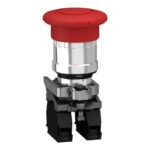 Schneider Automation - Arrêt d'urgence rouge Ø22 coup-de-poing Ø40 | tourner pour déverrouiller - XB4BS8444 – Image 2