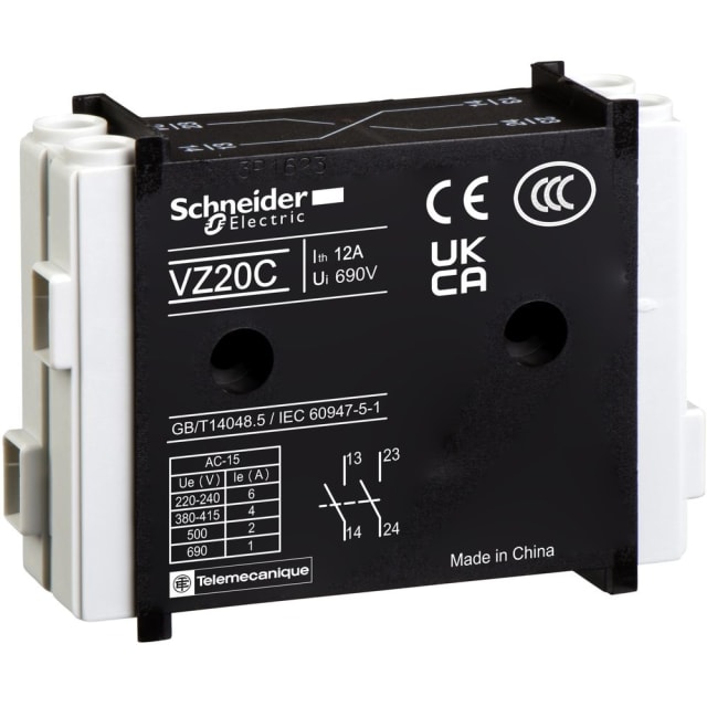 Schneider Automation - BLOC CONTACTS AUXILAIRES NO+NF POUR VARIO - VZ7 Schneider Automation - BLOC CONTACTS AUXILAIRES NO+NF POUR VARIO - VZ7