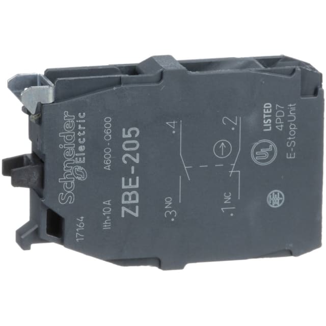 Schneider Automation - Bloc contact pour bouton - ZBE Ø22 - 1O+1F - ZBE205 Schneider Automation - Bloc contact pour bouton - ZBE Ø22 - 1O+1F - ZBE205