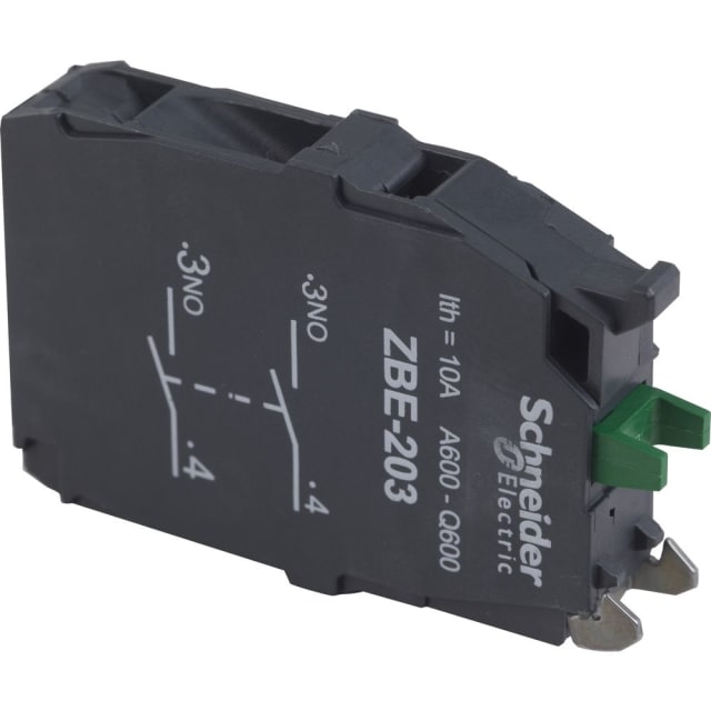 Schneider Automation - Bloc contact pour bouton - ZBE Ø22 - 2F - ZBE203 Schneider Automation - Bloc contact pour bouton - ZBE Ø22 - 2F - ZBE203