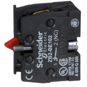 Schneider Automation - Bloc de contact à rappel - 1O - montage frontal - ZB2BE102