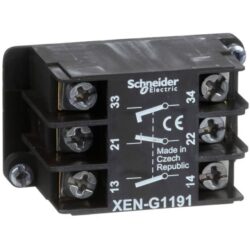 Schneider Automation - Bloc de contact à rappel - 1O+2F - montage frontal - 2 vitesses - XENG1191