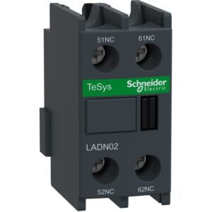 Schneider Automation - Bloc de contacts auxiliaires - 0NO + 2NC - bornes à vis-étriers - LADN02