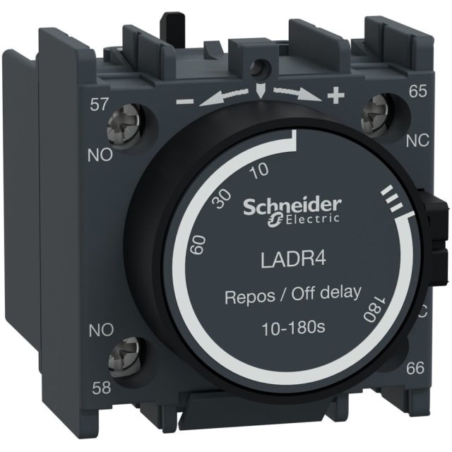 Schneider Automation - Bloc de contacts auxiliaires - 1NO + 1NC - bornes à vis-étriers - LADR4 Schneider Automation - Bloc de contacts auxiliaires - 1NO + 1NC - bornes à vis-étriers - LADR4