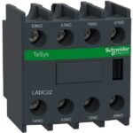 Schneider Automation - Bloc de contacts auxiliaires - 2NO + 2NC - bornes à vis-étriers - LADC22