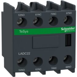 Schneider Automation - Bloc de contacts auxiliaires - 2NO + 2NC - bornes à vis-étriers - LADC22