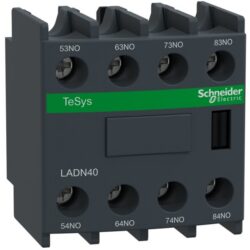 Schneider Automation - Bloc de contacts auxiliaires - 4NO + 0NC - bornes à vis-étriers - LADN40