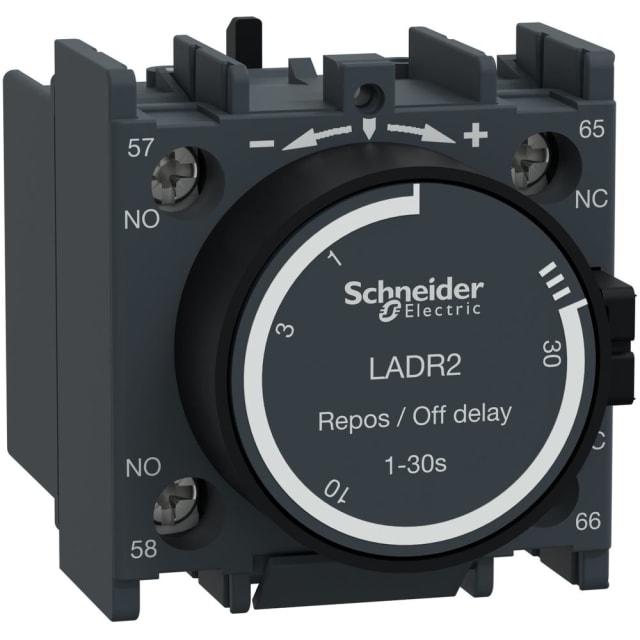 Schneider Automation - Bloc de contacts auxiliaires Tesys D- 1NO + 1NC - bornes à vis-étriers - LADR2 Schneider Automation - Bloc de contacts auxiliaires Tesys D- 1NO + 1NC - bornes à vis-étriers - LADR2