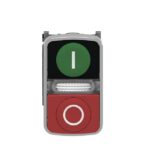 Schneider Automation - Bouton-poussoir double Ø 22 - ressort de rappel - vert+rouge, lumineux - jaune - - XB4BW73731B5 – Image 3