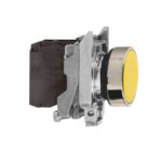 Schneider Automation - Bouton-poussoir jaune Ø22 - à impulsion affleurant - 1F - XB4BA51 – Image 2