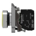 Schneider Automation - Bouton-poussoir jaune Ø22 - à impulsion affleurant - 1F - XB4BA51 – Image 13