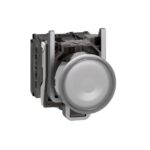 Schneider Automation - Bouton-poussoir lumineux blanc Ø22 - à impulsion affleurant - 240V - 1O+1F - XB4BW31M5
