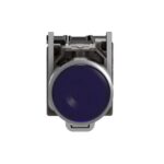 Schneider Automation - Bouton-poussoir lumineux bleu Ø22 - à impulsion affleurant - 240V - 1O+1F - XB4BW36M5 – Image 2