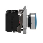 Schneider Automation - Bouton-poussoir lumineux bleu Ø22 - à impulsion affleurant - 24V - 1O+1F - XB4BW36B5 – Image 4