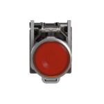 Schneider Automation - Bouton-poussoir lumineux jaune Ø22 - à impulsion affleurant - 240V - 1O+1F - XB4BW35M5 – Image 2