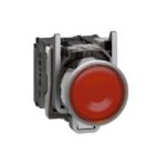 Schneider Automation - Bouton-poussoir lumineux jaune Ø22 - à impulsion affleurant - 240V - 1O+1F - XB4BW35M5