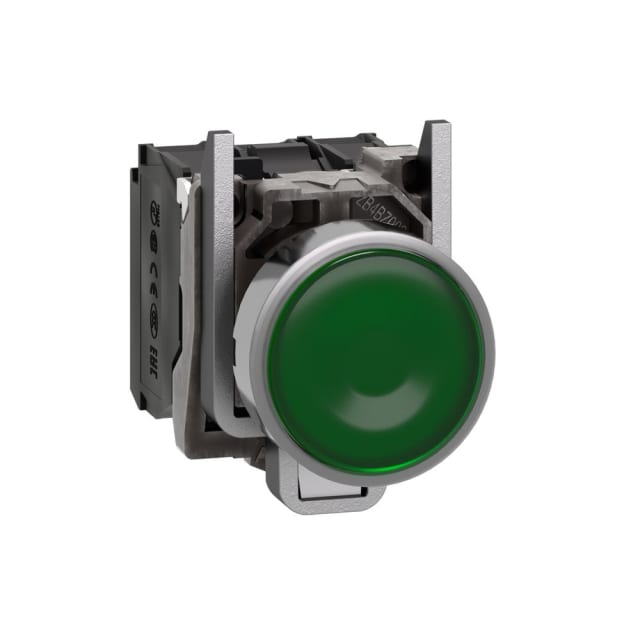 Schneider Automation - Bouton-poussoir lumineux vert Ø22 - à impulsion affleurant - 24V - 1O+1F - XB4BW33B5 Schneider Automation - Bouton-poussoir lumineux vert Ø22 - à impulsion affleurant - 24V - 1O+1F - XB4BW33B5