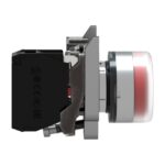 Schneider Automation - Bouton-poussoir rouge Ø22 - à impulsion - 1O - XB4BP42 – Image 3
