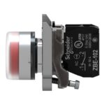 Schneider Automation - Bouton-poussoir rouge Ø22 - à impulsion - 1O - XB4BP42 – Image 5