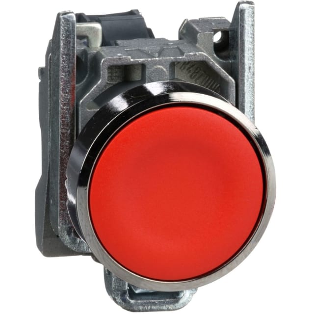 Schneider Automation - Bouton-poussoir rouge Ø22 - à impulsion affleurant - 1O - XB4BA42 Schneider Automation - Bouton-poussoir rouge Ø22 - à impulsion affleurant - 1O - XB4BA42