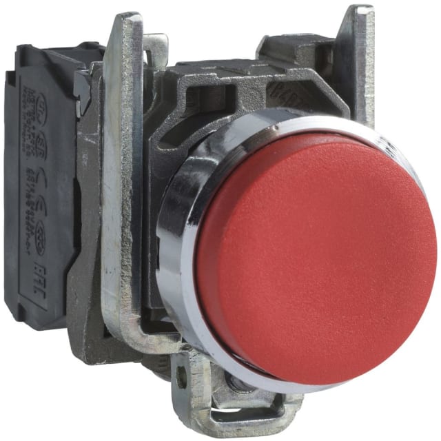 Schneider Automation - Bouton-poussoir rouge Ø22 - à impulsion dépassant - 1O - XB4BL42 Schneider Automation - Bouton-poussoir rouge Ø22 - à impulsion dépassant - 1O - XB4BL42
